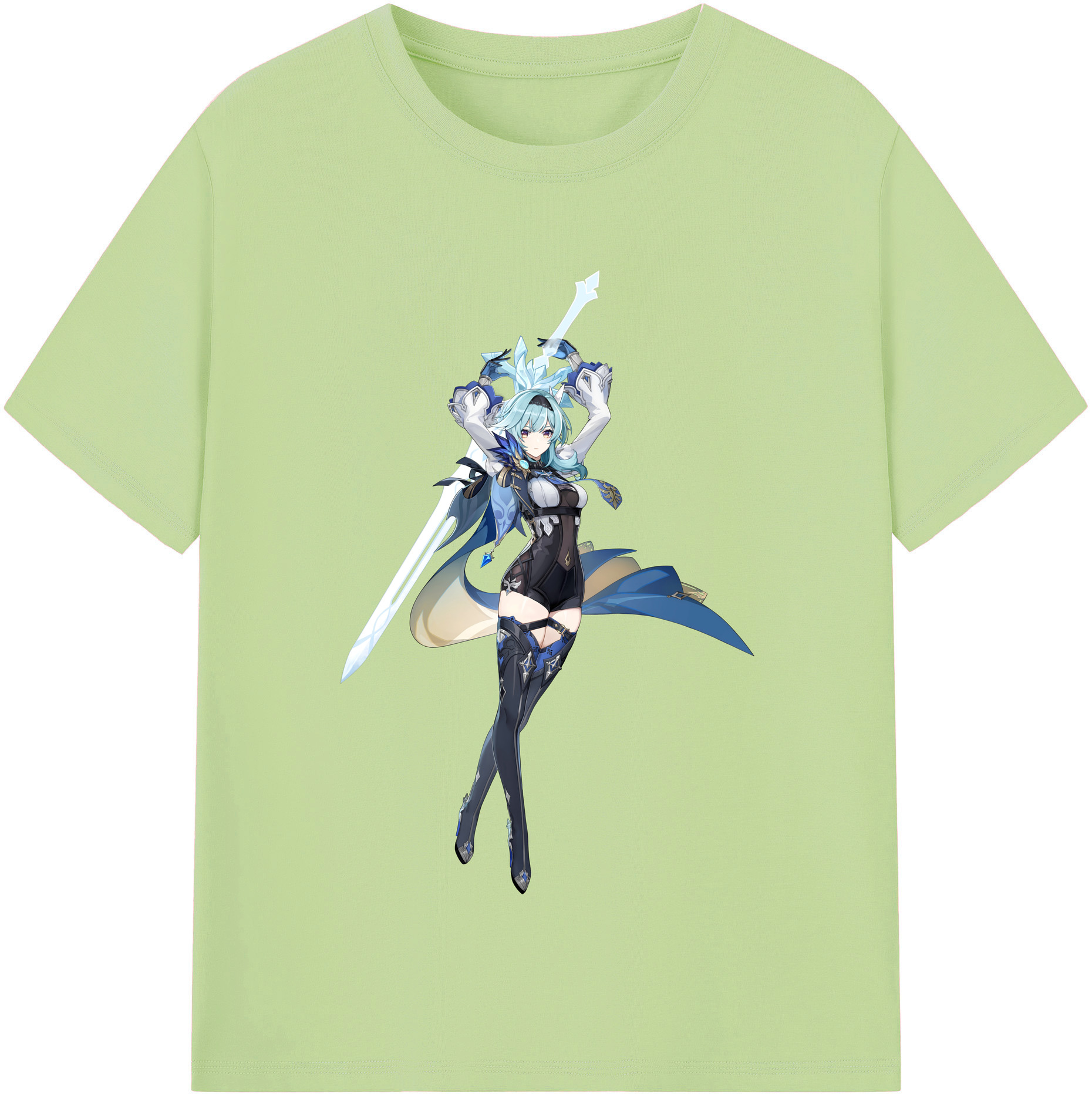 げんし神 优菈 ゆうら genshin Yūra 綿100％半袖Tシャツ（フロントプリント）